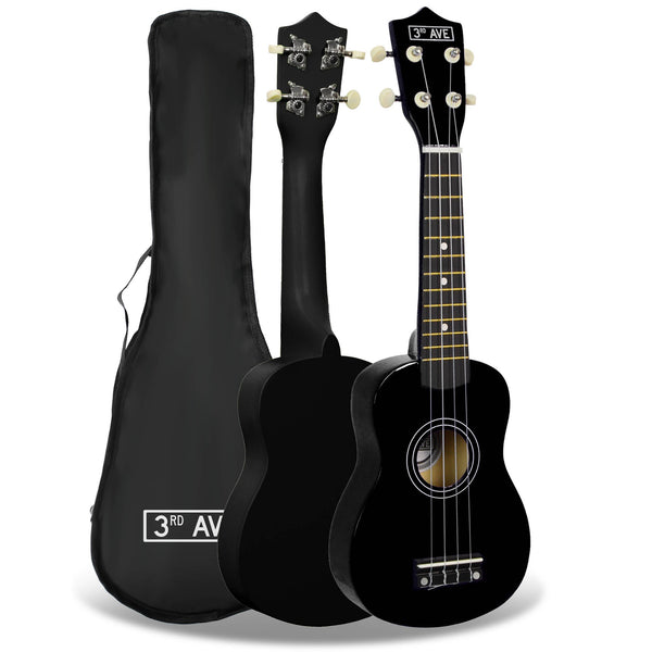 3rd Avenue Soprano Ukulele - Black Does not apply