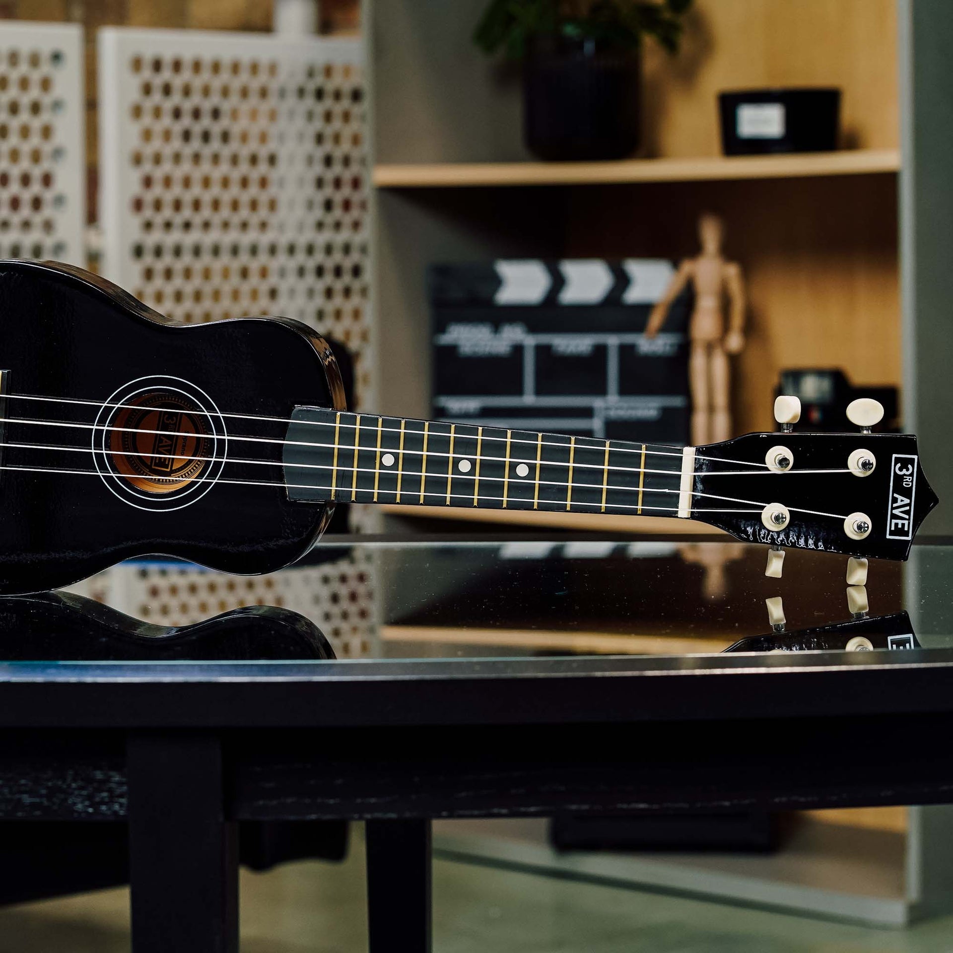 3rd Avenue Soprano Ukulele - Black Does not apply