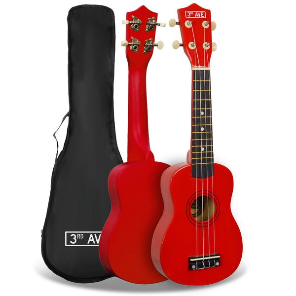 3rd Avenue Soprano Ukulele - Red Does not apply
