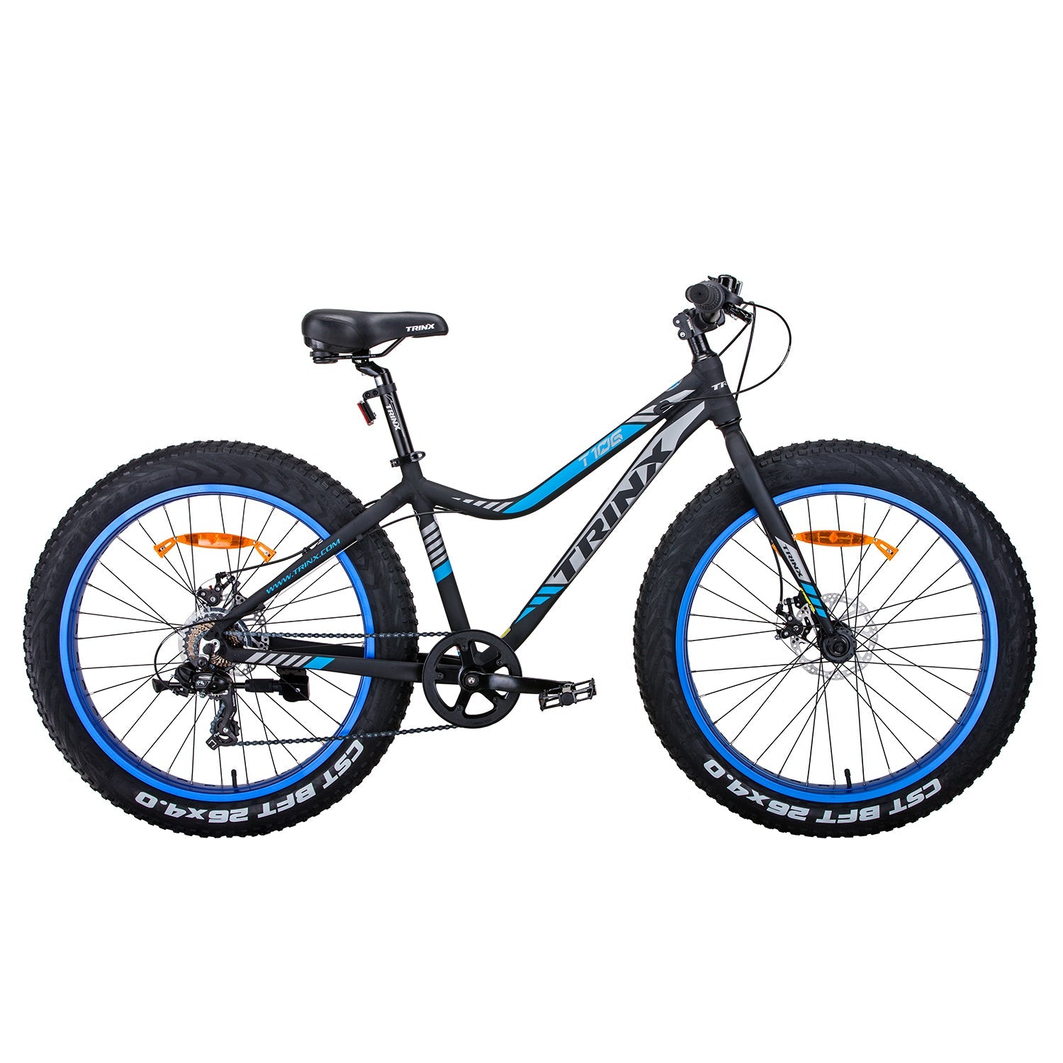 Trinx Tiger T106 Fat Bike Shimano 7 Speed Bicycle Blue Trinx