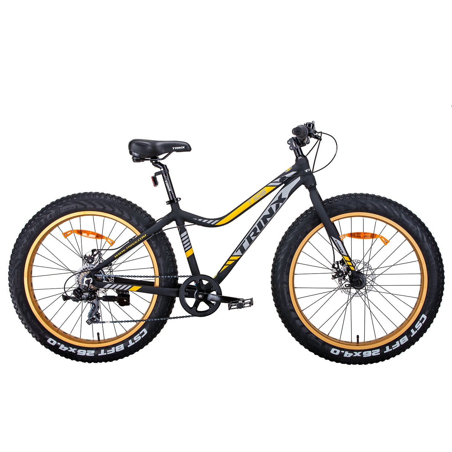 Trinx Tiger T106 Fat Bike Shimano 7 Speed Bicycle Orange Trinx