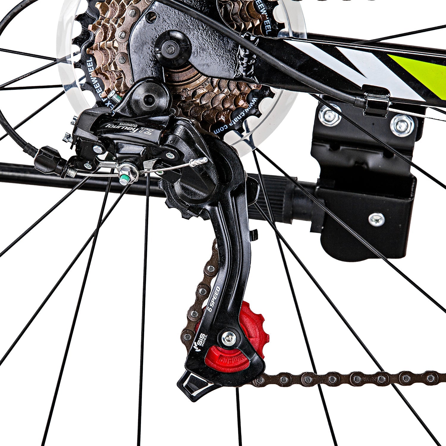 Trinx 700C Road Bike TEMPO1.0 Shimano 21 Speed Racing Bicycle 59cm Black/Green Trinx