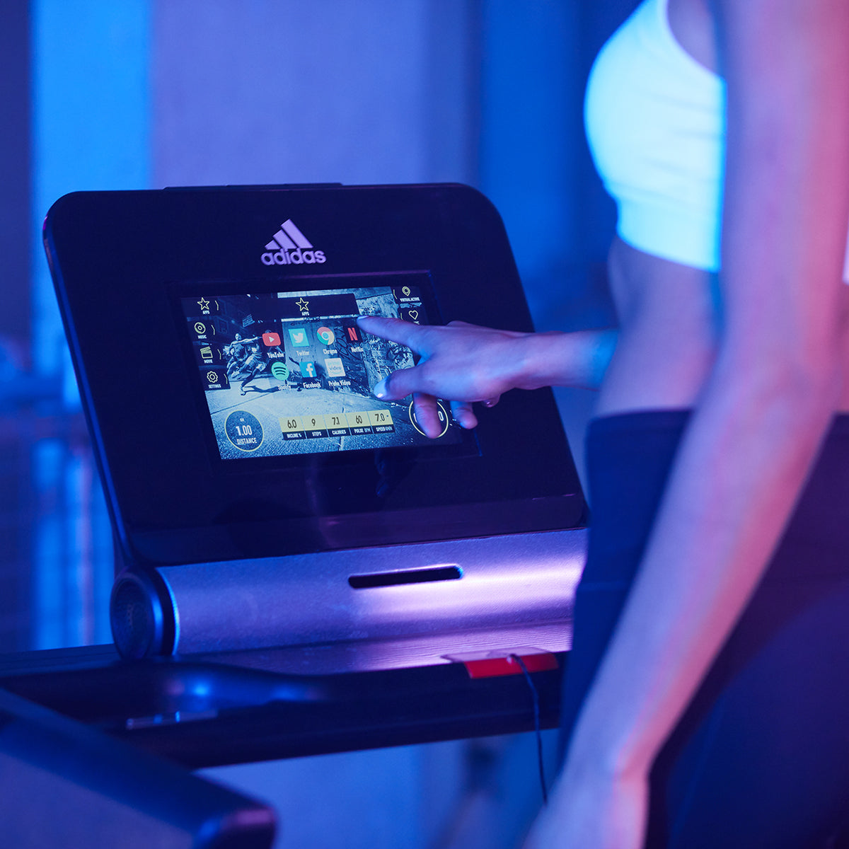Adidas T-19x Treadmill with Zwift and Kinomap Adidas