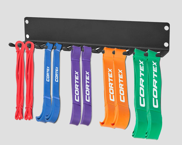 CORTEX Wall Mount Resistance Band & Belt Hanger 16 Slots Cortex