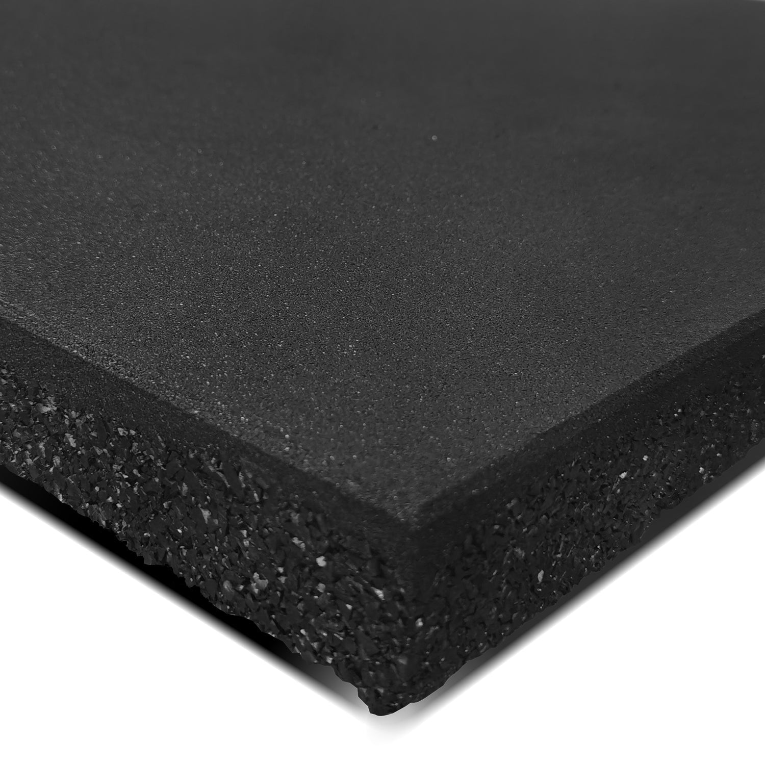 CORTEX 50mm Commercial Dual Density Rubber Gym Floor Tile Mat (1m x 1m) Pack of 2 - Set of 6 Cortex