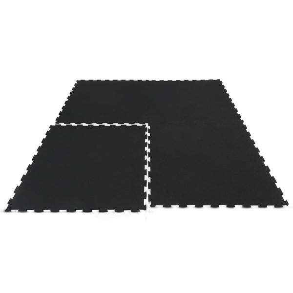 CORTEX 10mm Commercial Interlocking Rubber Gym Tile Mat (1m x 1m) - Set of 9 Cortex