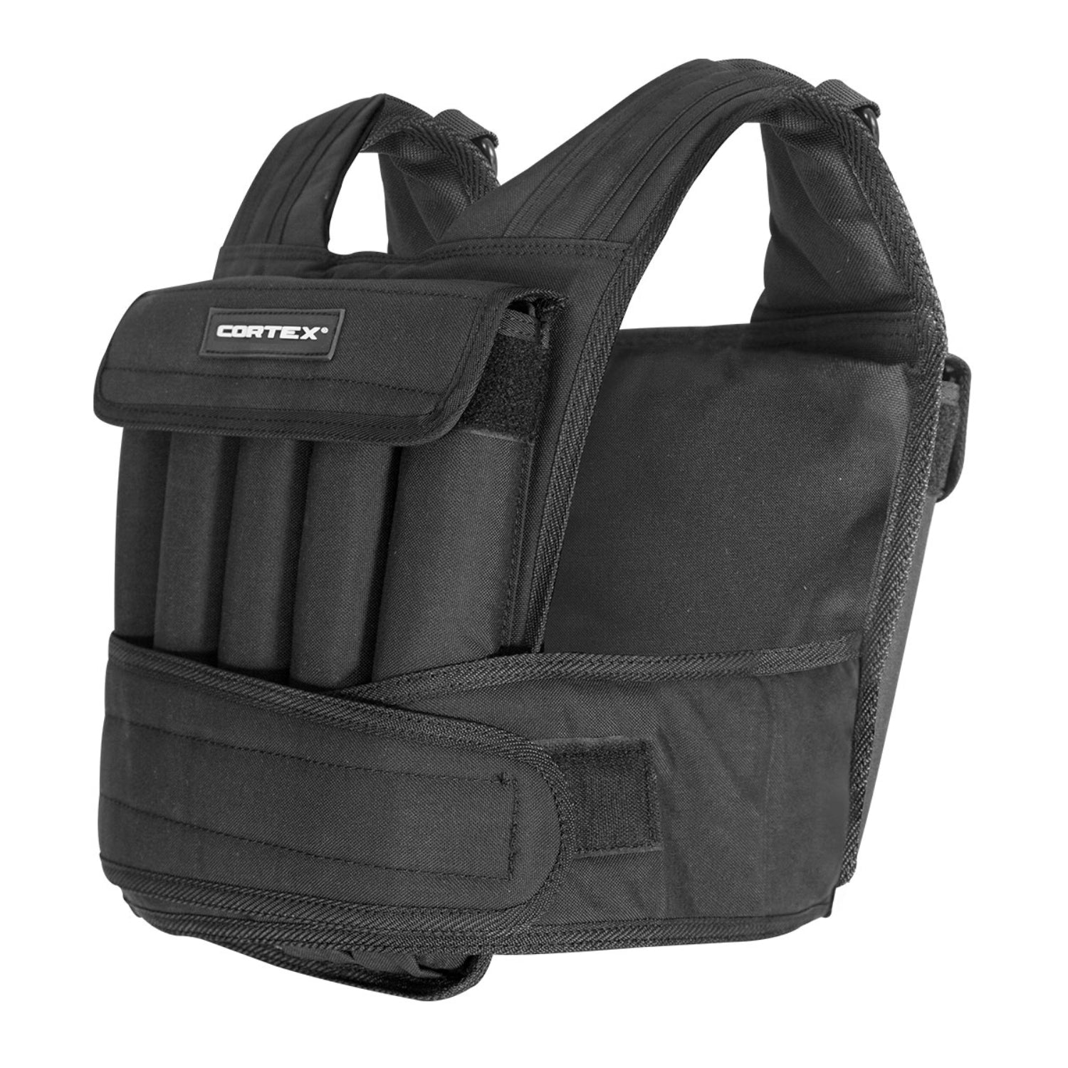 CORTEX 20kg Adjustable Weight Vest with 1kg Increments in Black Cortex