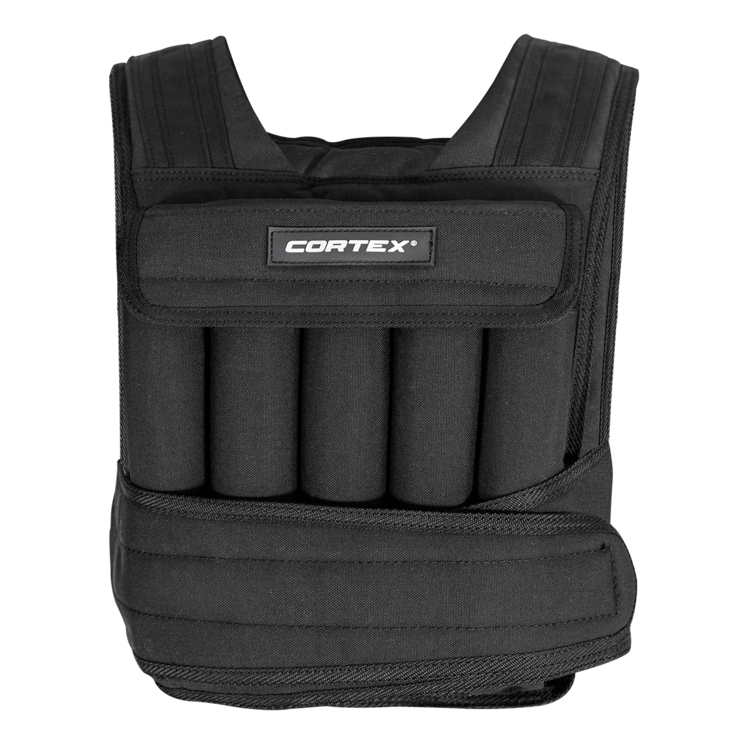 CORTEX 20kg Adjustable Weight Vest with 1kg Increments in Black Cortex
