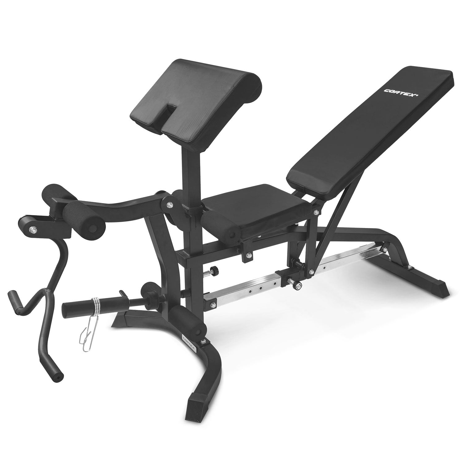 CORTEX BN-11 Exercise FID Bench + 85kg Olympic Tri-Grip Weight Plate and Dumbbell Package Cortex