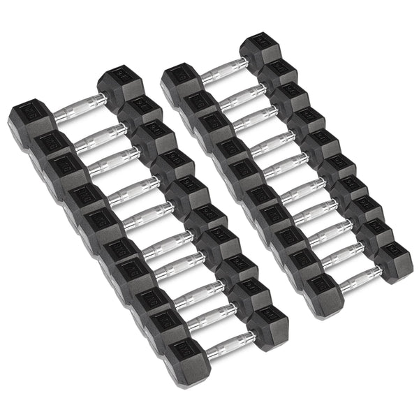 CORTEX 110kg Hex Fixed Dumbbell  Set (1-10kg Pairs) Cortex
