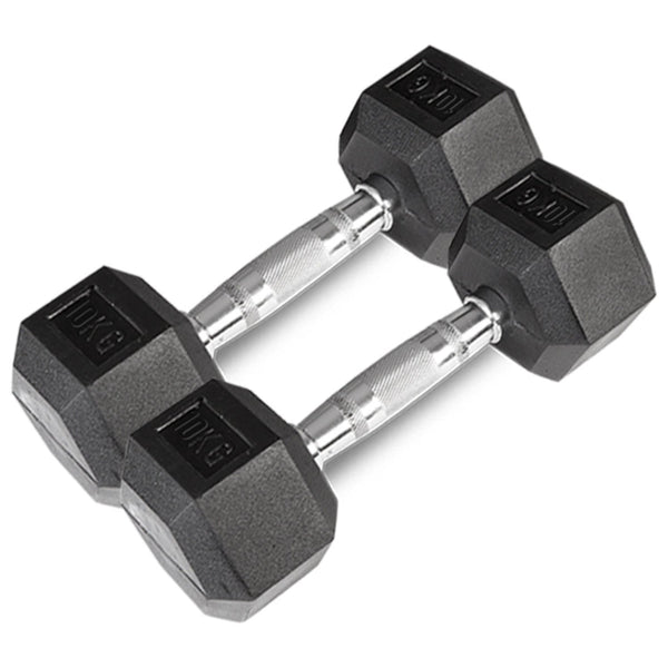 CORTEX 56kg Hex Fixed Dumbbell Set (4, 6, 8, 10kg Pairs) Cortex