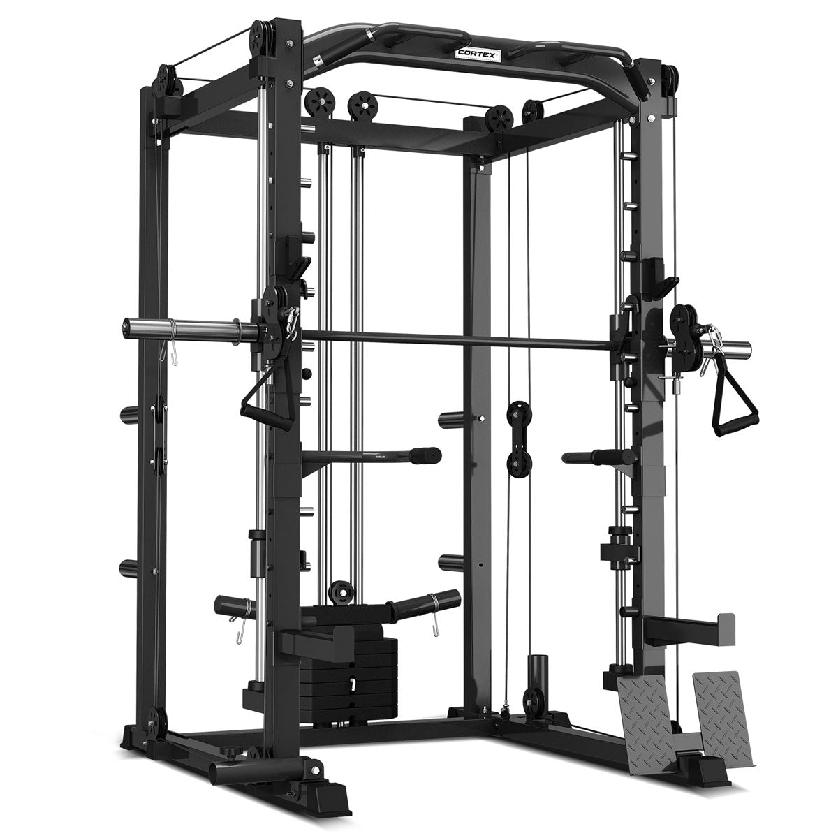 CORTEX SM-20 6-in-1 Power Rack with Smith & Cable Machine Cortex