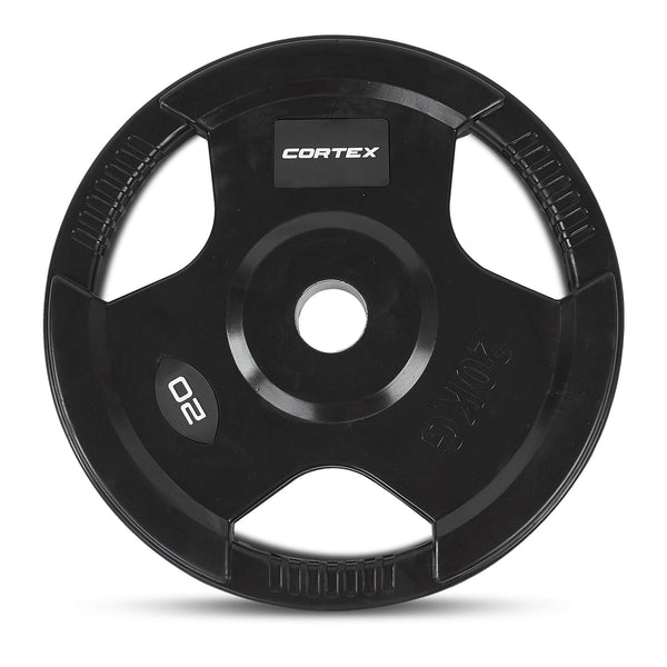 CORTEX 90kg Tri-Grip Olympic Plate Set 50mm Cortex