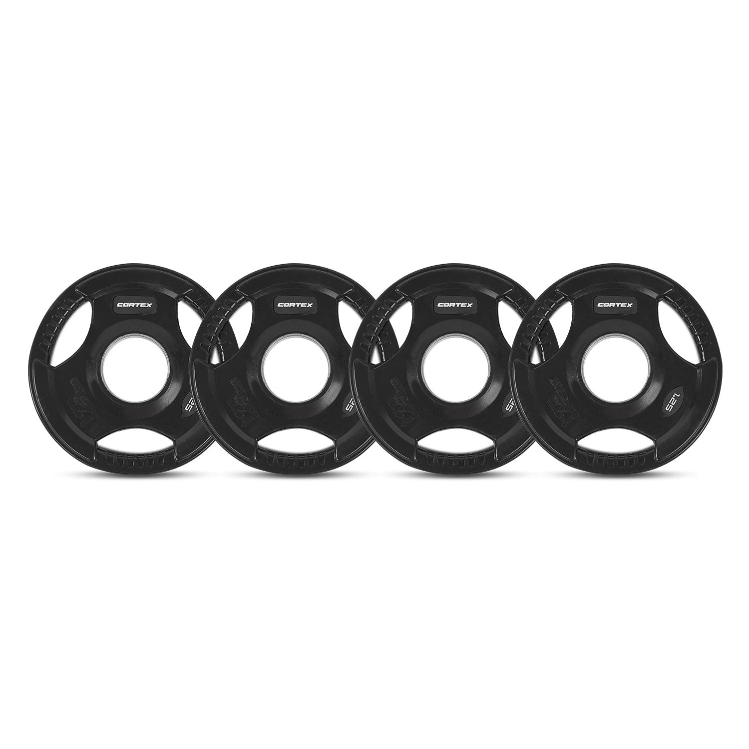 CORTEX 145kg Tri-Grip Olympic Plate Set 50mm Cortex