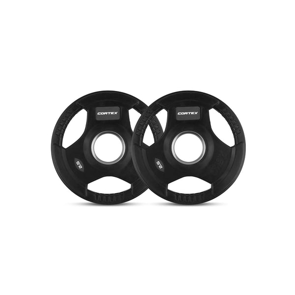 CORTEX 145kg Tri-Grip Olympic Plate Set 50mm Cortex