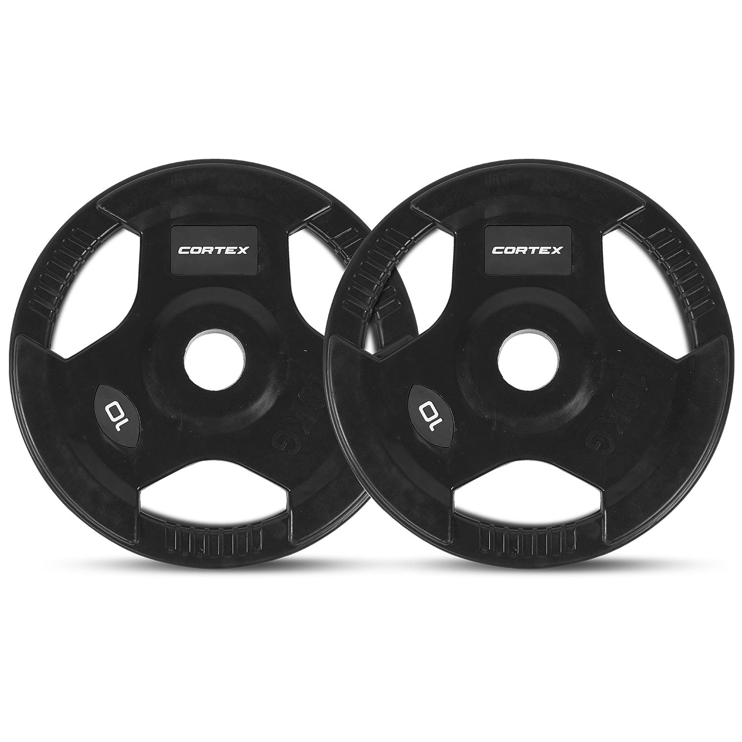 CORTEX 145kg Tri-Grip Olympic Plate Set 50mm Cortex