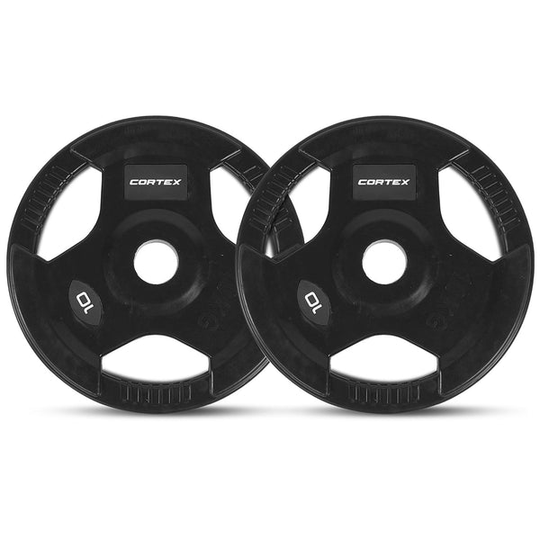 CORTEX 145kg Tri-Grip Olympic Plate Set 50mm Cortex