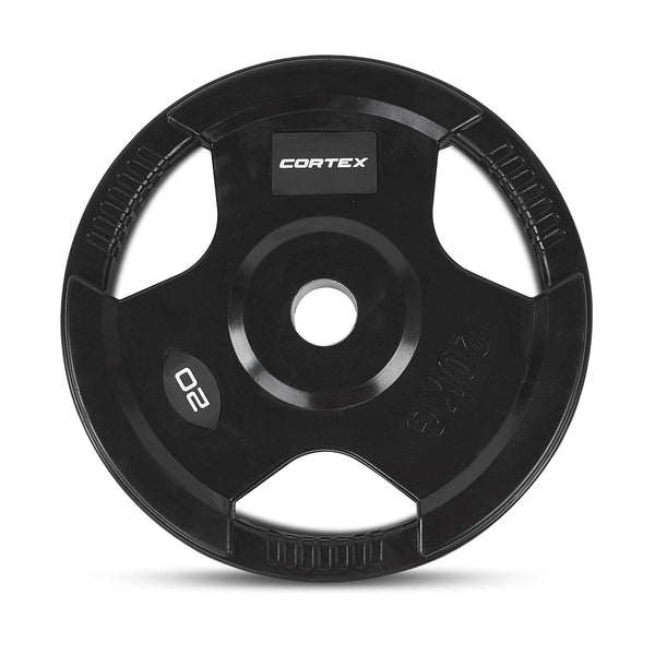 CORTEX 145kg Tri-Grip Olympic Plate Set 50mm Cortex