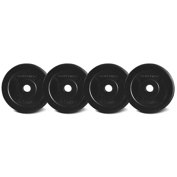 CORTEX 2.5kg EnduraShell Standard Weight Plates 25mm (Set of 4) Cortex