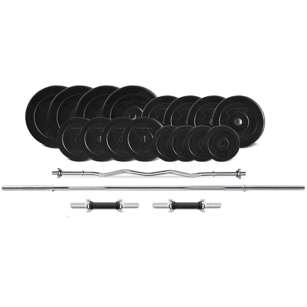 CORTEX 90kg EnduraCast Barbell Weight Set Cortex