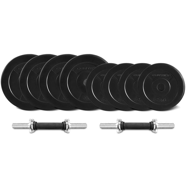 CORTEX 35kg EnduraShell Dumbbell Weight Set Cortex