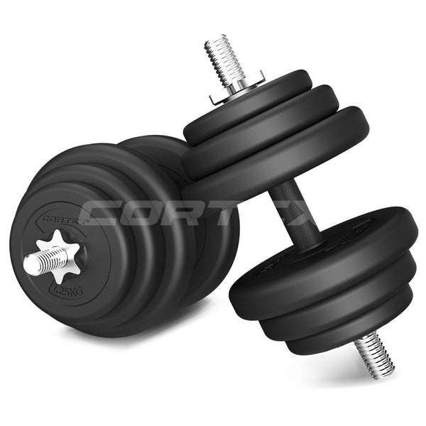 CORTEX 85kg EnduraShell Barbell & Dumbbell Weight Set Cortex