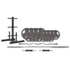 CORTEX 90kg Tri-Grip Standard Barbell Weight Set with Weight Tree 25mm