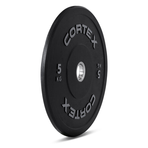 CORTEX 5kg Black Series V2 50mm Rubber Olympic Bumper Plate (Pair) Cortex
