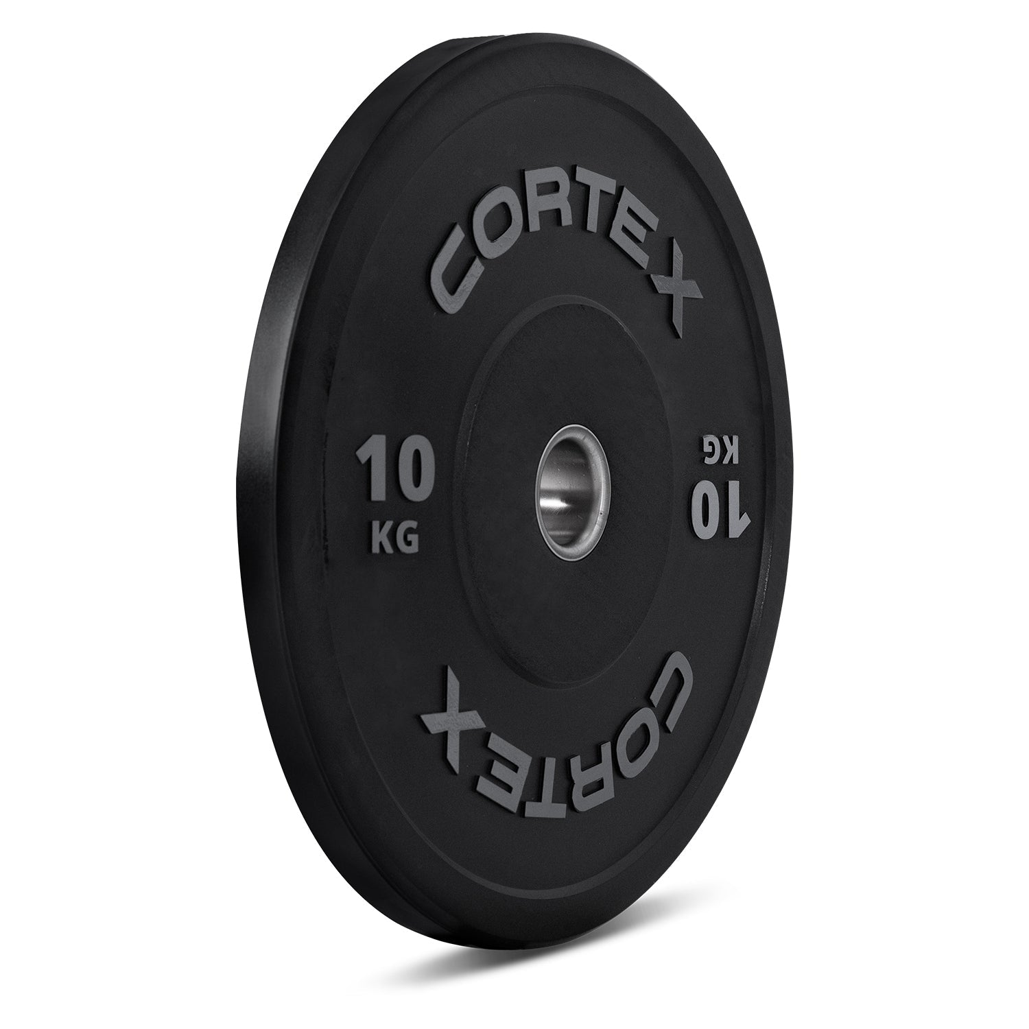 CORTEX 10kg Black Series V2 50mm Rubber Olympic Bumper Plate (Pair) Cortex