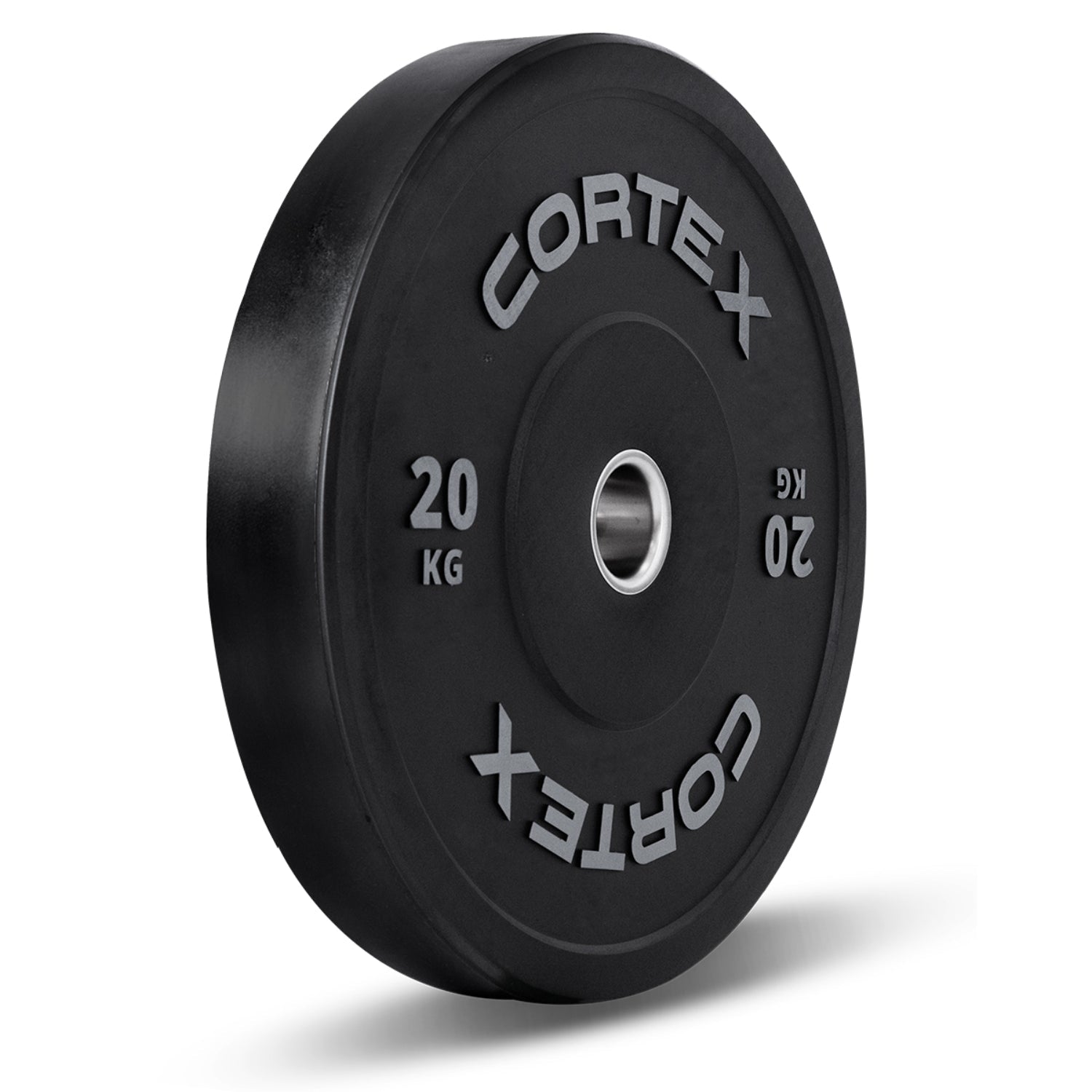 CORTEX 20kg Black Series V2 50mm Rubber Olympic Bumper Plate (Pair) Cortex