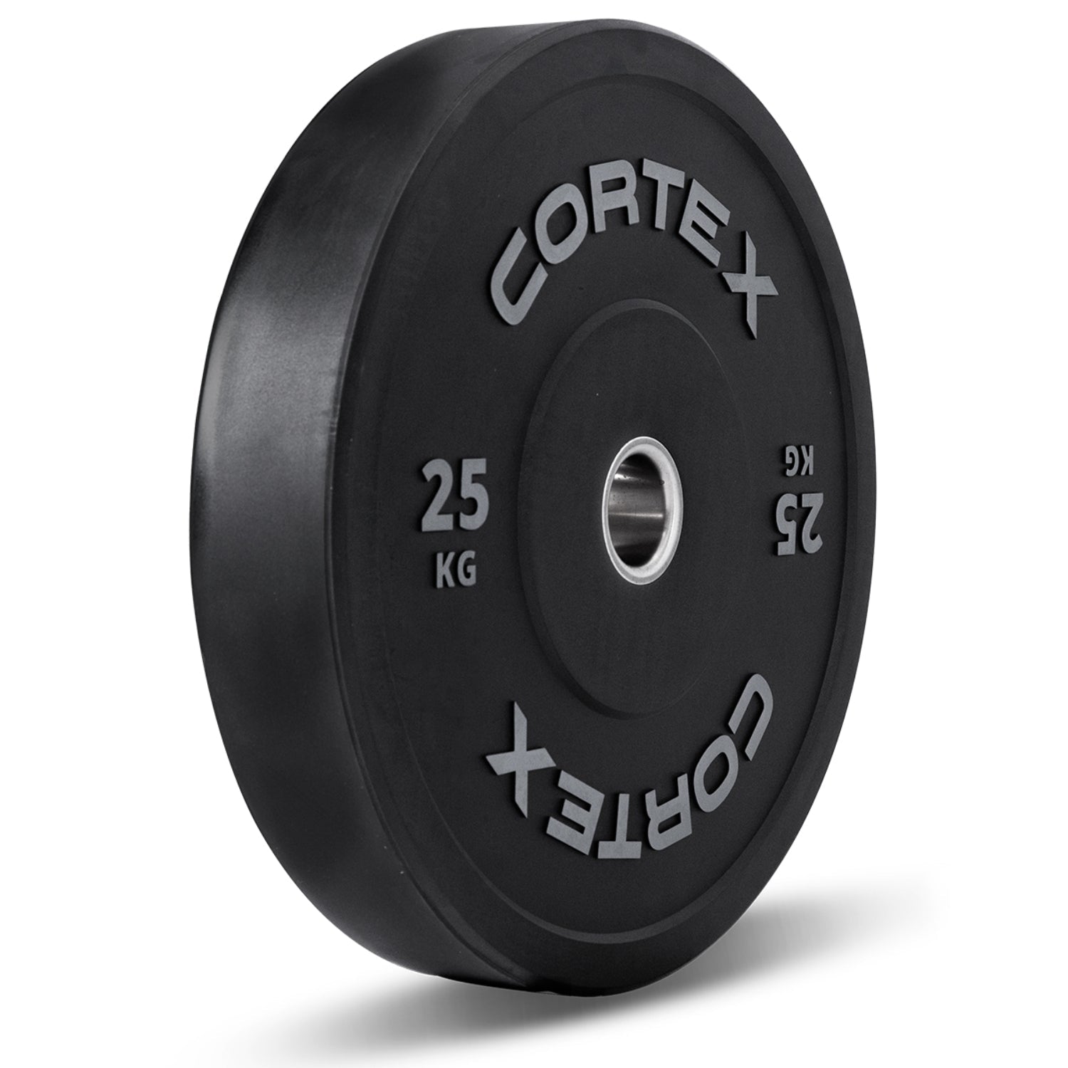 CORTEX 25kg Black Series V2 50mm Rubber Olympic Bumper Plate (Pair) Cortex
