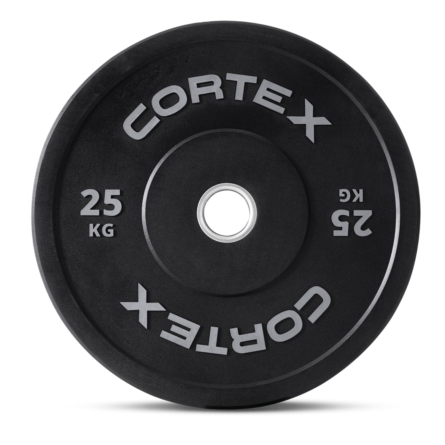CORTEX 25kg Black Series V2 50mm Rubber Olympic Bumper Plate (Pair) Cortex