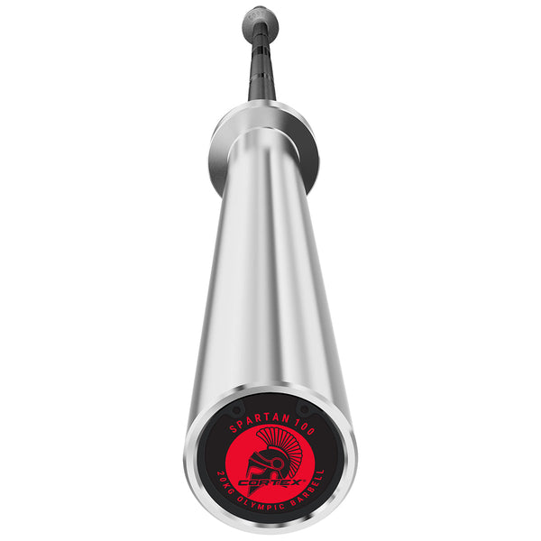 CORTEX SPARTAN100 7ft 20kg Olympic Barbell (Black Oxide) with Lockjaw Collars Cortex