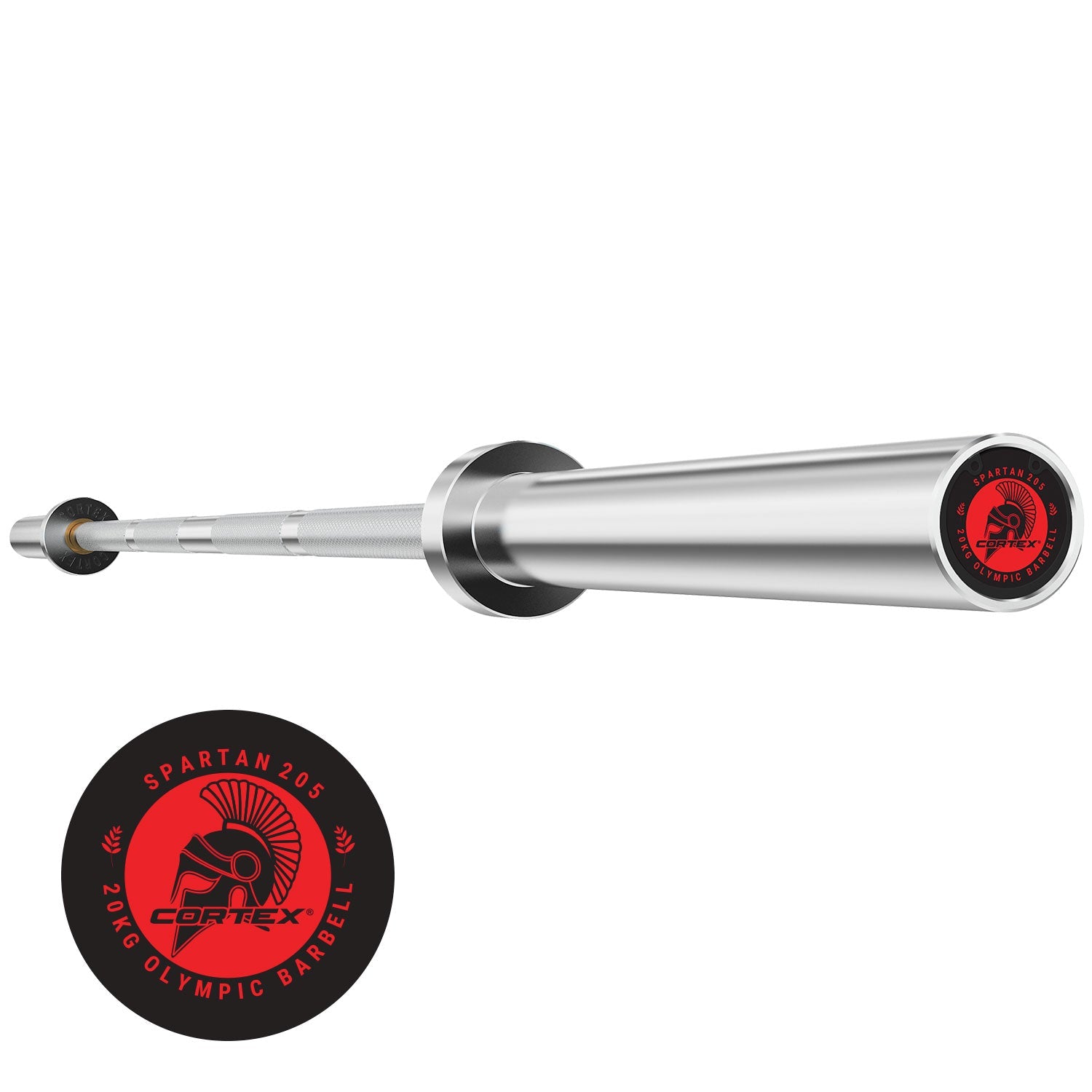 CORTEX SPARTAN205 7ft 20kg Olympic Barbell (Hard Chrome) Cortex