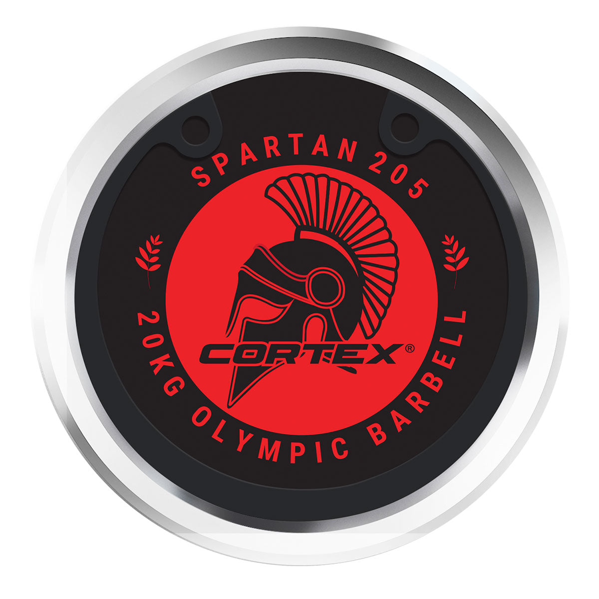 CORTEX SPARTAN205 7ft 20kg Olympic Barbell (Hard Chrome) with Lockjaw Collars Cortex