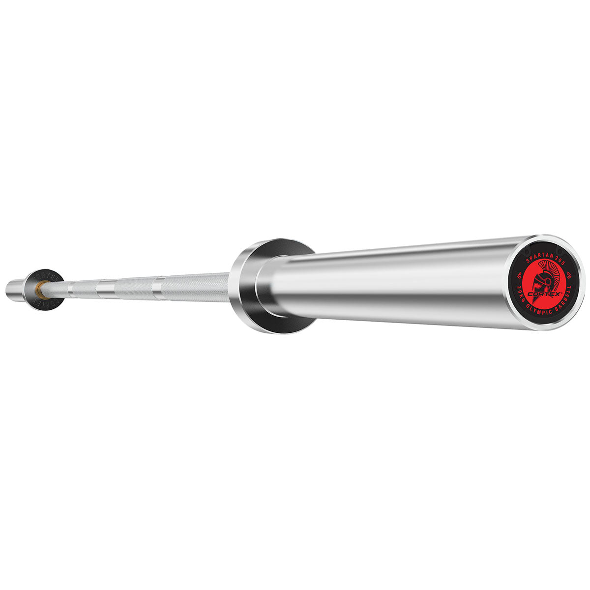 CORTEX SPARTAN205 7ft 20kg Olympic Barbell (Hard Chrome) with Lockjaw Collars Cortex