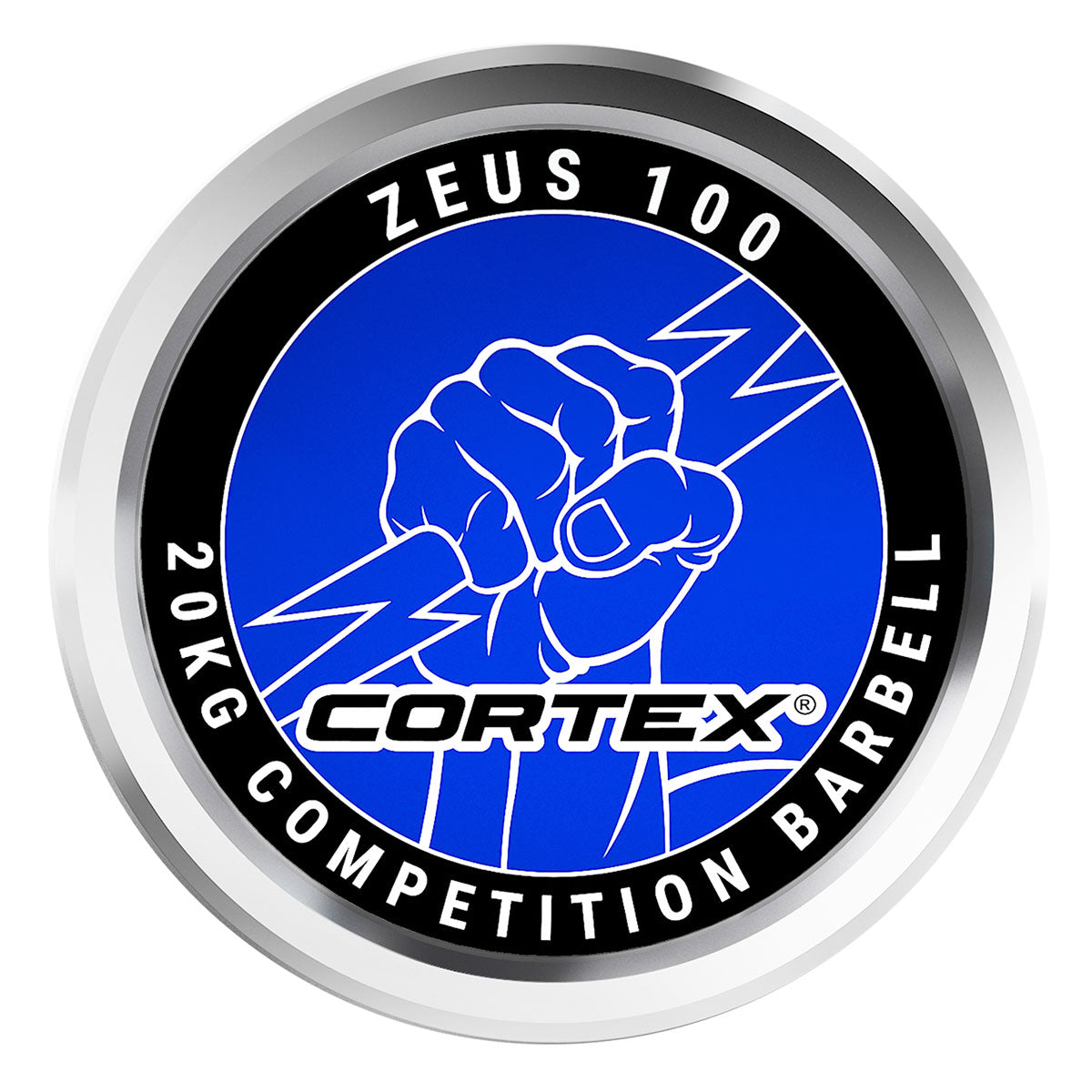 CORTEX ZEUS100 7ft 20kg Olympic Competition Barbell with Lockjaw Collars Cortex
