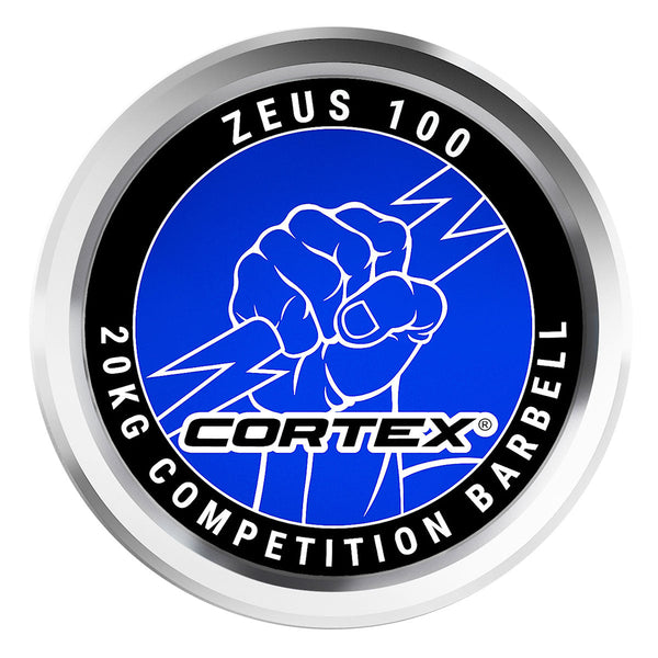 CORTEX ZEUS100 7ft 20kg Olympic Competition Barbell with Lockjaw Collars Cortex