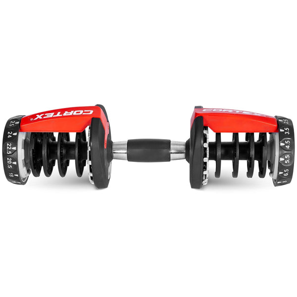 CORTEX 52.5lbs Adjustable Dumbbell Pair with Stand Cortex