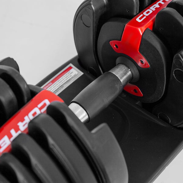 CORTEX 52.5lbs Adjustable Dumbbell Pair with Stand Cortex