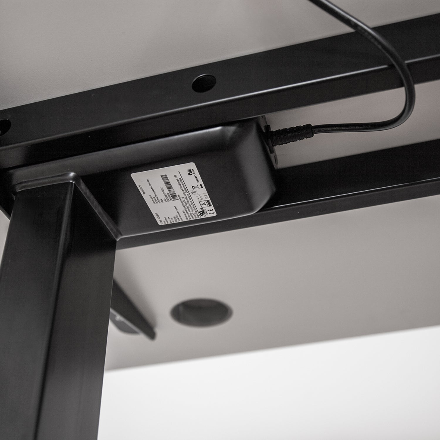 Lifespan Fitness ErgoDesk AUTO Series Automatic Standing Desk 150cm in White & Black Lifespan