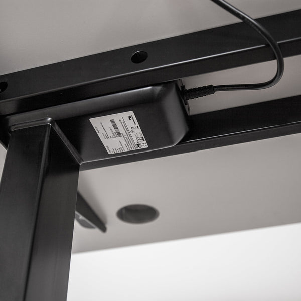 Lifespan Fitness ErgoDesk AUTO Series Automatic Standing Desk 150cm in White & Black Lifespan