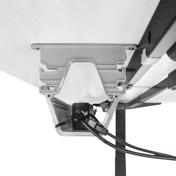 Lifespan Fitness ErgoDesk Automatic Standing Desk 1500mm (White) + Cable Management Tray Lifespan