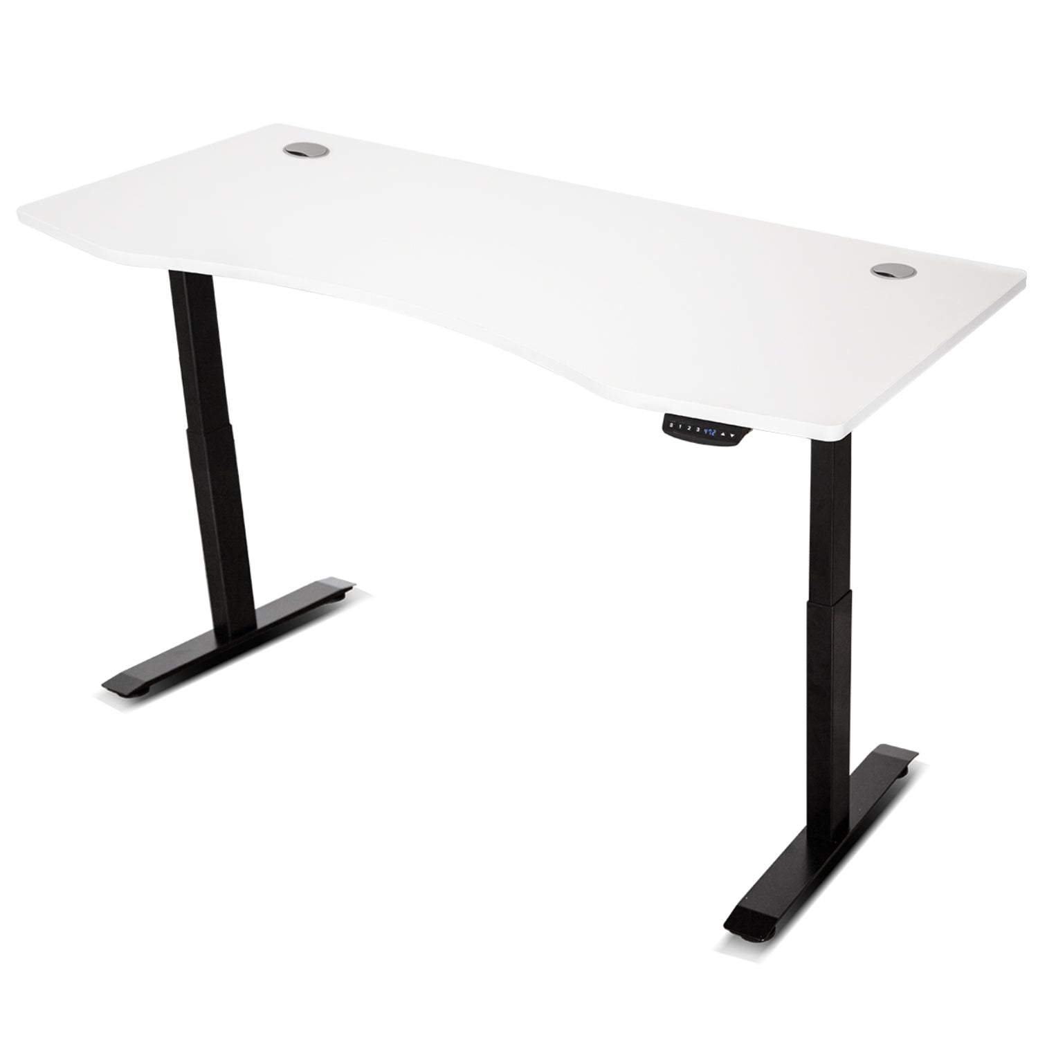 Lifespan Fitness ErgoDesk AUTO Series Automatic Standing Desk 180cm in White & Black Does not apply