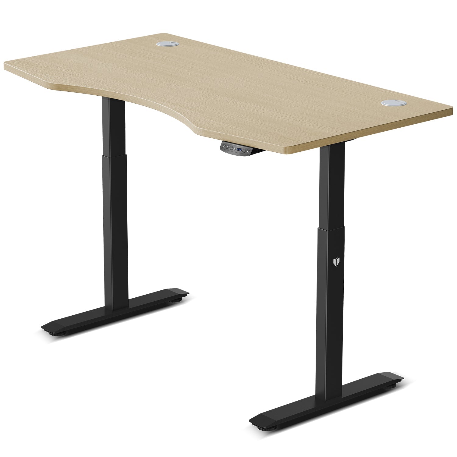 Lifespan Fitness Cyclestation 3 Exercise Bike with ErgoDesk Automatic Standing Desk 150cm in Oak/Black Lifespan