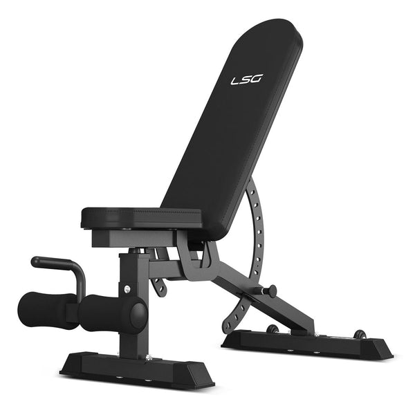 LSG GBH-300 Power Rack + GBN-006 14-Level FID Exercise Bench lsg