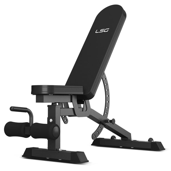 LSG GRK100 with FID Bench and 90kg Olympic Bars and Tri-Grip Weights lsg