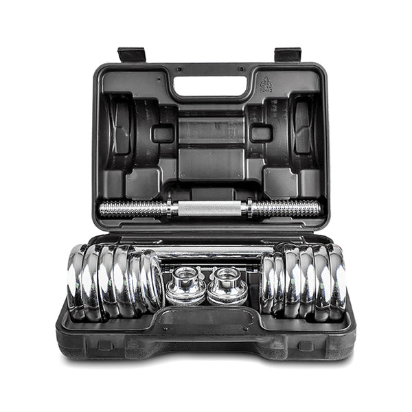 LSG 2-in-1 Dumbbell Barbell Set with Case 30kg lsg