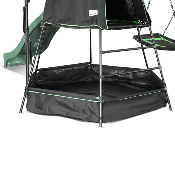 Lifespan Kids Pallas Play Tower with Metal Swing Set in Green Slide Lifespan