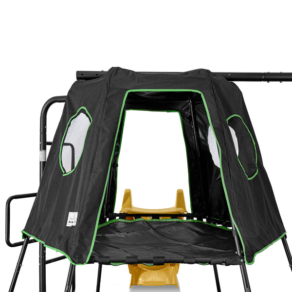 Lifespan Kids Pallas Play Tower with Metal Swing Set in Yellow Slide Lifespan